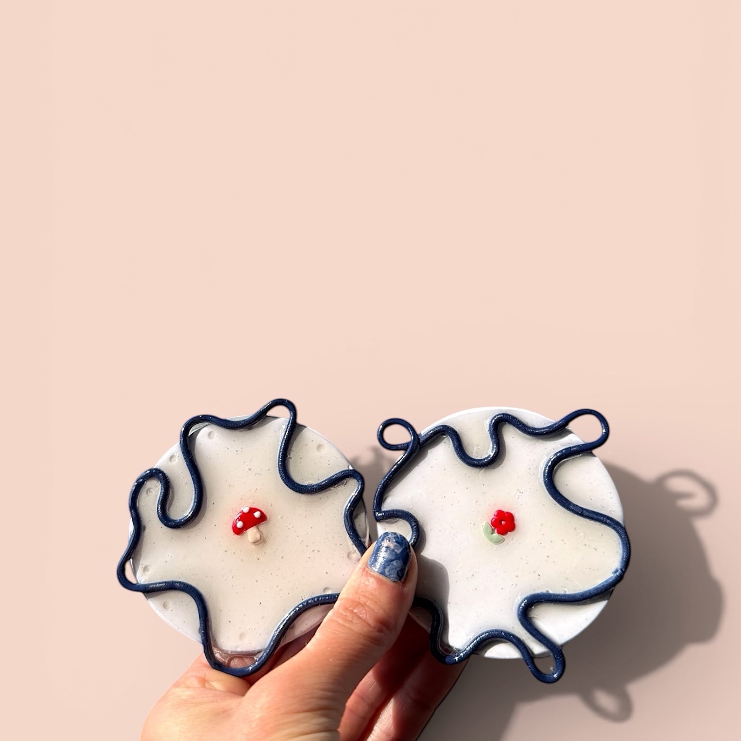 Mushroom & Flower Coaster Set