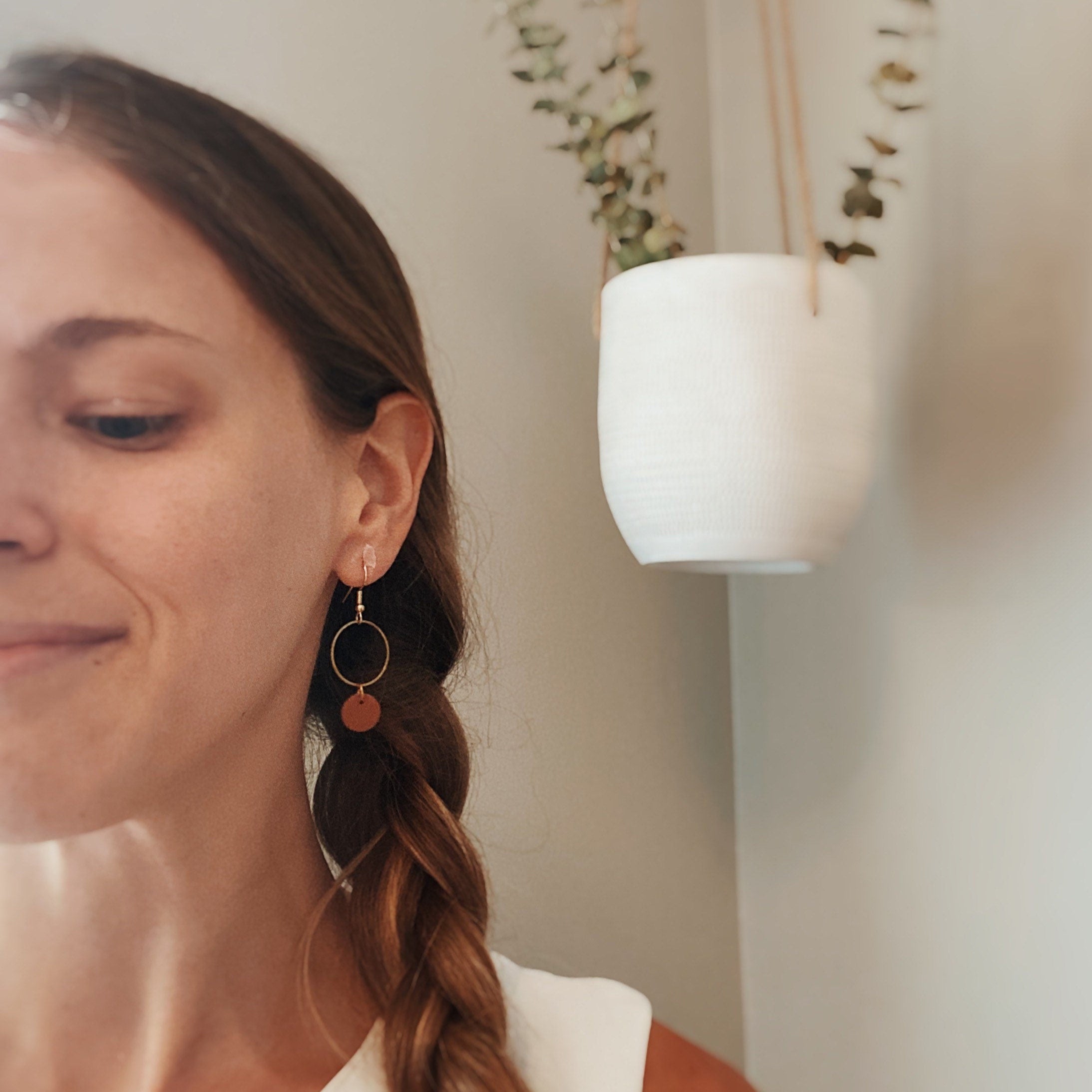 Clay Earrings • Handmade • Dew Drops