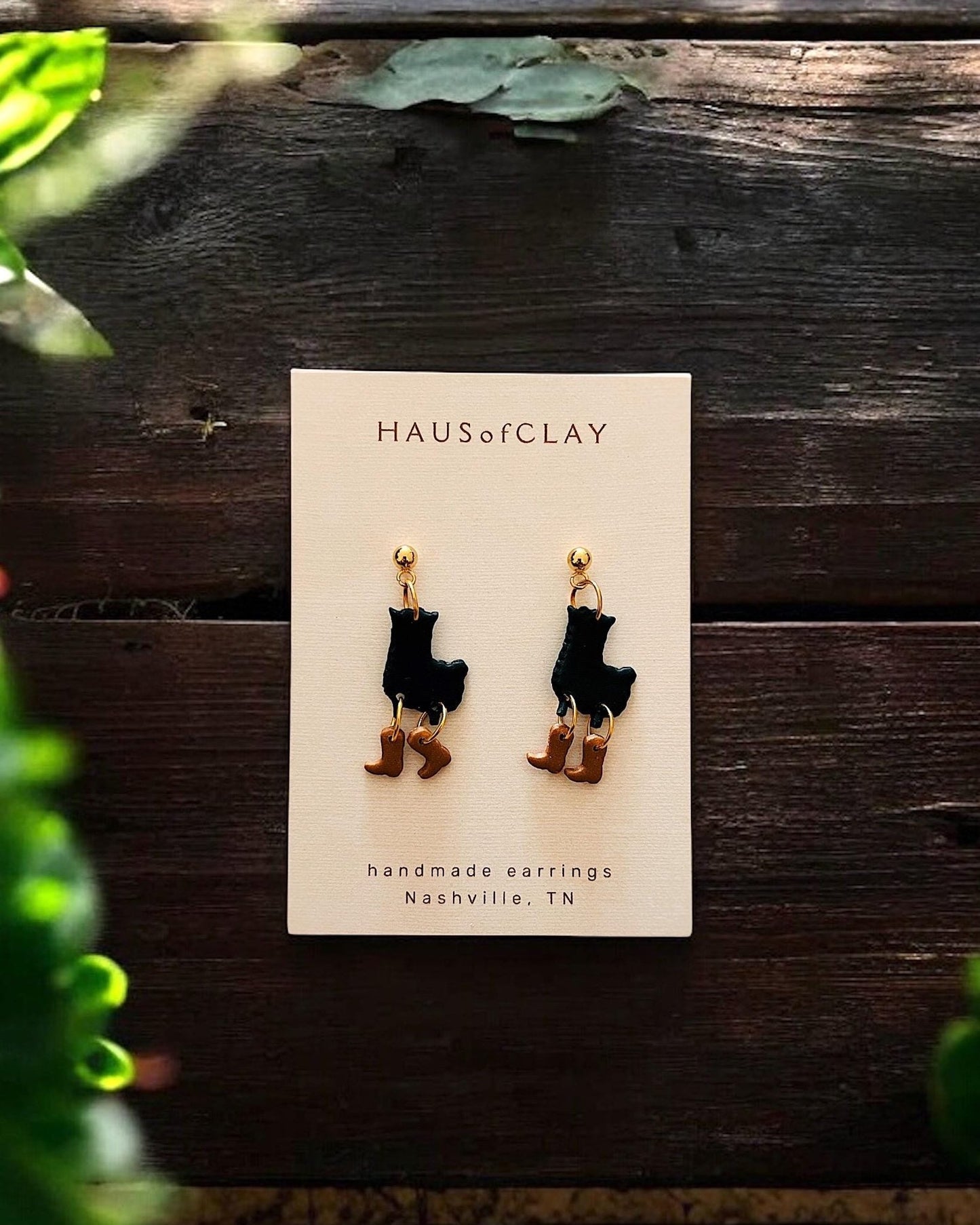 Clay Earrings • Handmade • Boot Farm